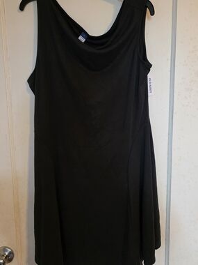 Old Navy Black Sleeveless A-Line Dress